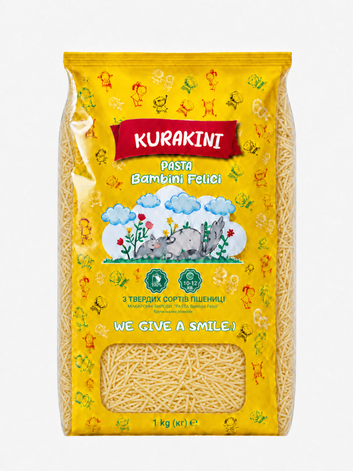 Макаронні вироби ниткоподібні ТМ "KURAKINI" 1 кг